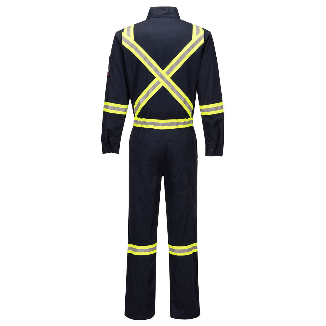 Custom Navy Blue Bizflame 88/12 X-Back FR Coverall – CAT 2