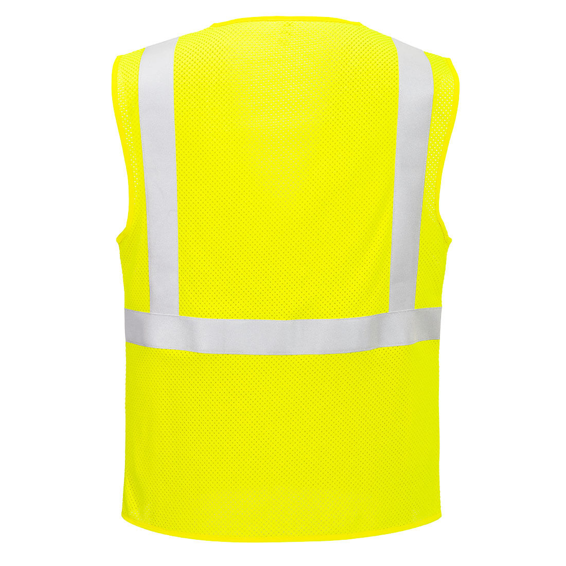 Yellow FR safetyvest with reflective stripes from Glowsafetyvest