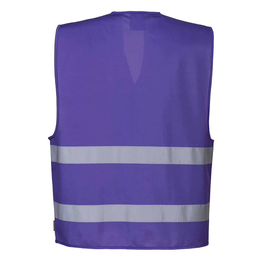 Purple events safety vest with reflective tape from GlowSafetyVest