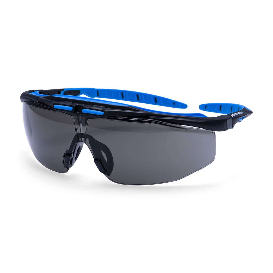 Smoke Sunglasses with blue frame and dark lenses from Glowsafetyvest