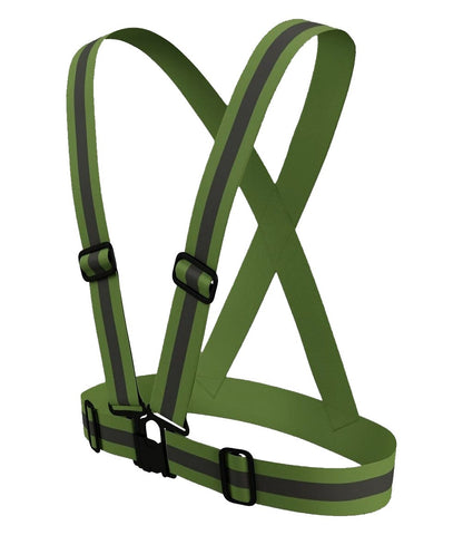 Reflective Adjustable Safety Suspenders – Hot Pink, Lime, Royal Blue, Black, Red, Orange, Dark Green
