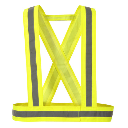 Hi-Vis Hook & Loop Suspenders – Adjustable, Durable, for Increased Visibility in Orange & Yellow