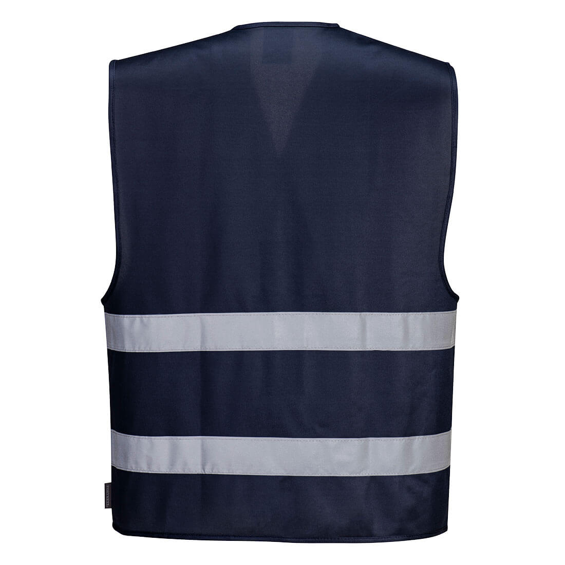 Navy blue events safety vest with reflective tape from GlowSafetyVest