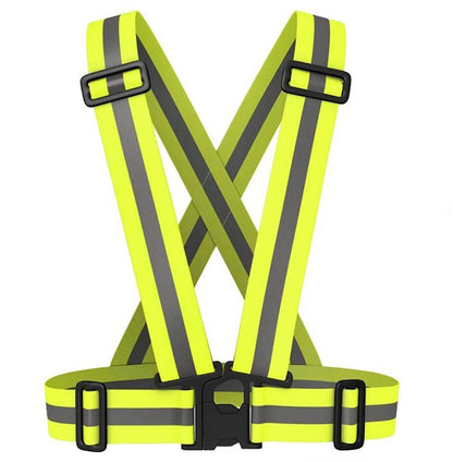 Reflective Adjustable Safety Suspenders – Hot Pink, Lime, Royal Blue, Black, Red, Orange, Dark Green