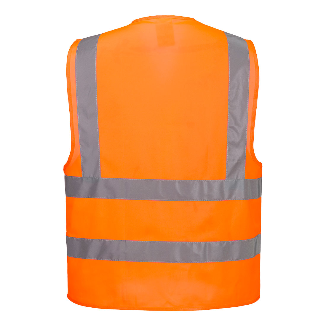 Orange low cost hook and loop hi vis safety vest from GlowSafetyVest