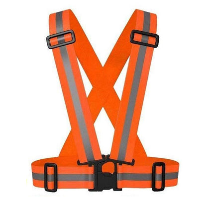 Reflective Adjustable Safety Suspenders – Hot Pink, Lime, Royal Blue, Black, Red, Orange, Dark Green