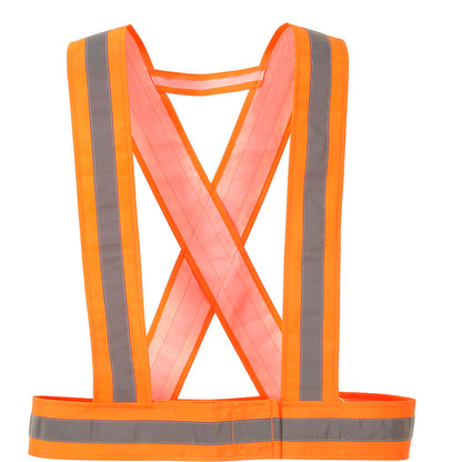 Hi-Vis Hook & Loop Suspenders – Adjustable, Durable, for Increased Visibility in Orange & Yellow