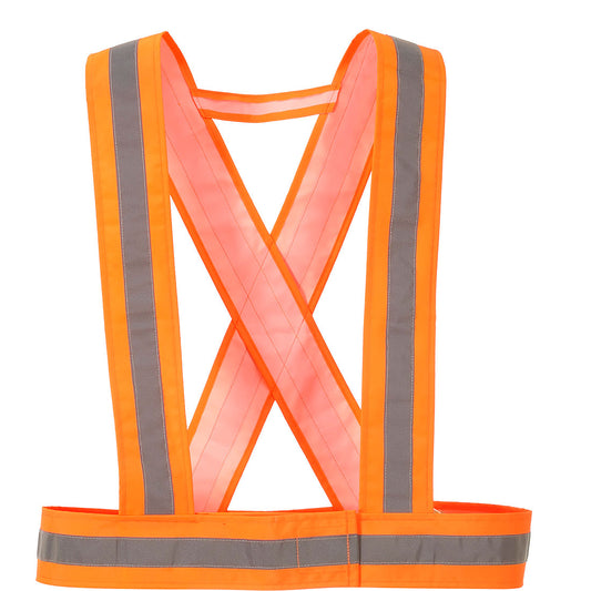 Hi-Vis Hook & Loop Suspenders – Adjustable, Durable, for Increased Visibility in Orange & Yellow
