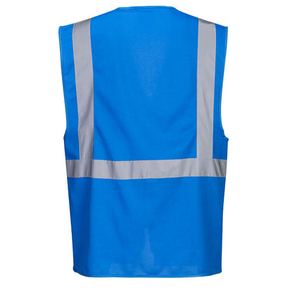 Royal Blue executive safety vest with reflective tape from GlowSafetyVest